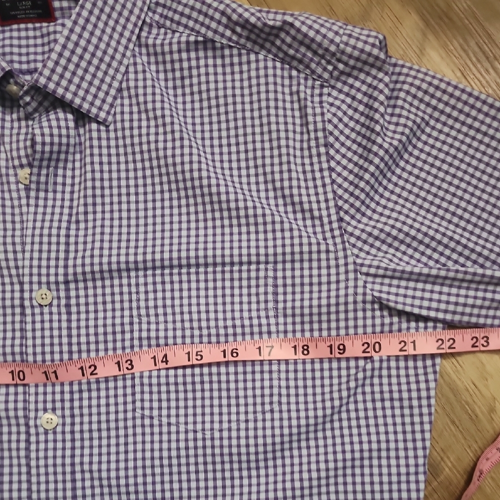 UNTUCKit Boundriotte Slim Fit Purple Checkered Button Down Shirt - Picture 6 of 13